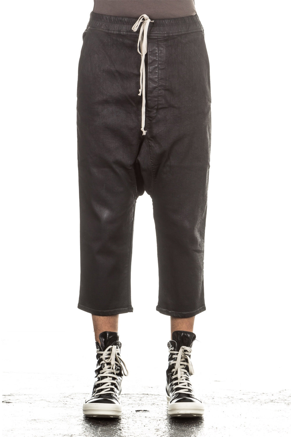 Rick Owens DRKSHDW Herren 7/8 Jeans Avantgarde schwarz