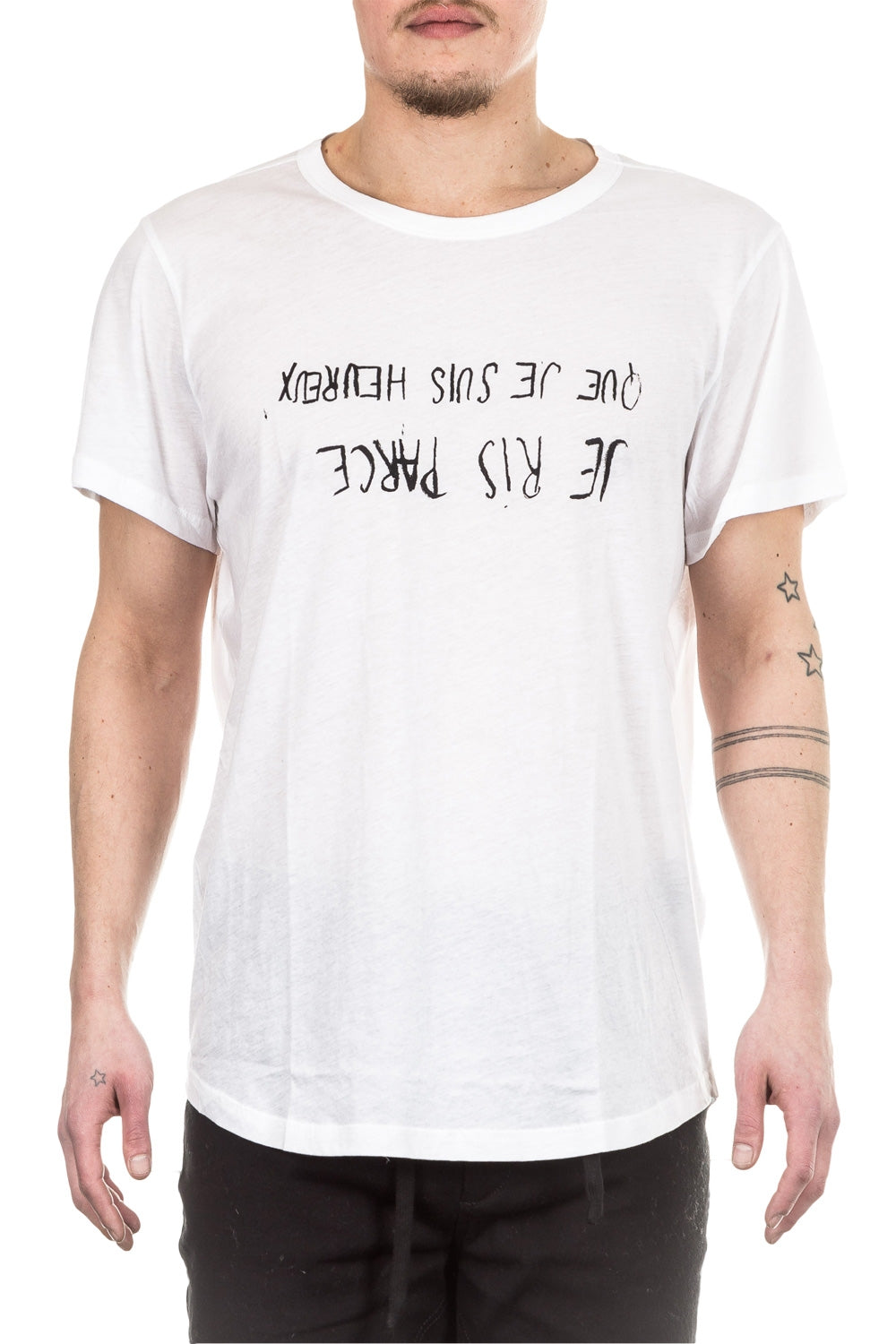Ann Demeulemeester Herren T-Shirt weiß