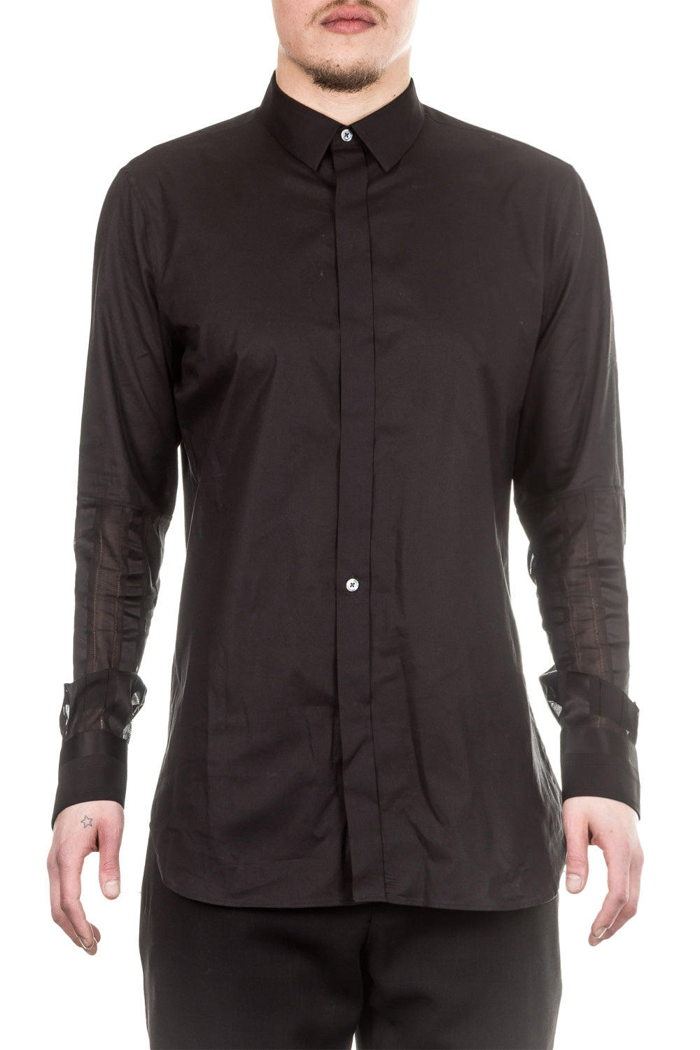 Ann Demeulemeester Herren Hemd schwarz