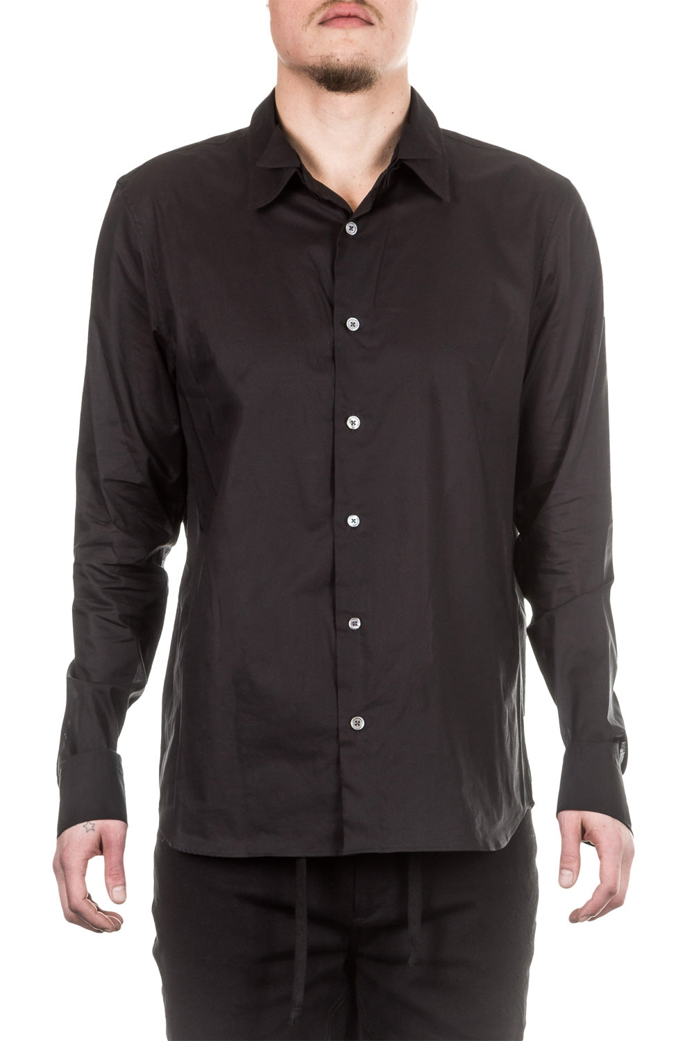 Ann Demeulemeester Herren Hemd schwarz