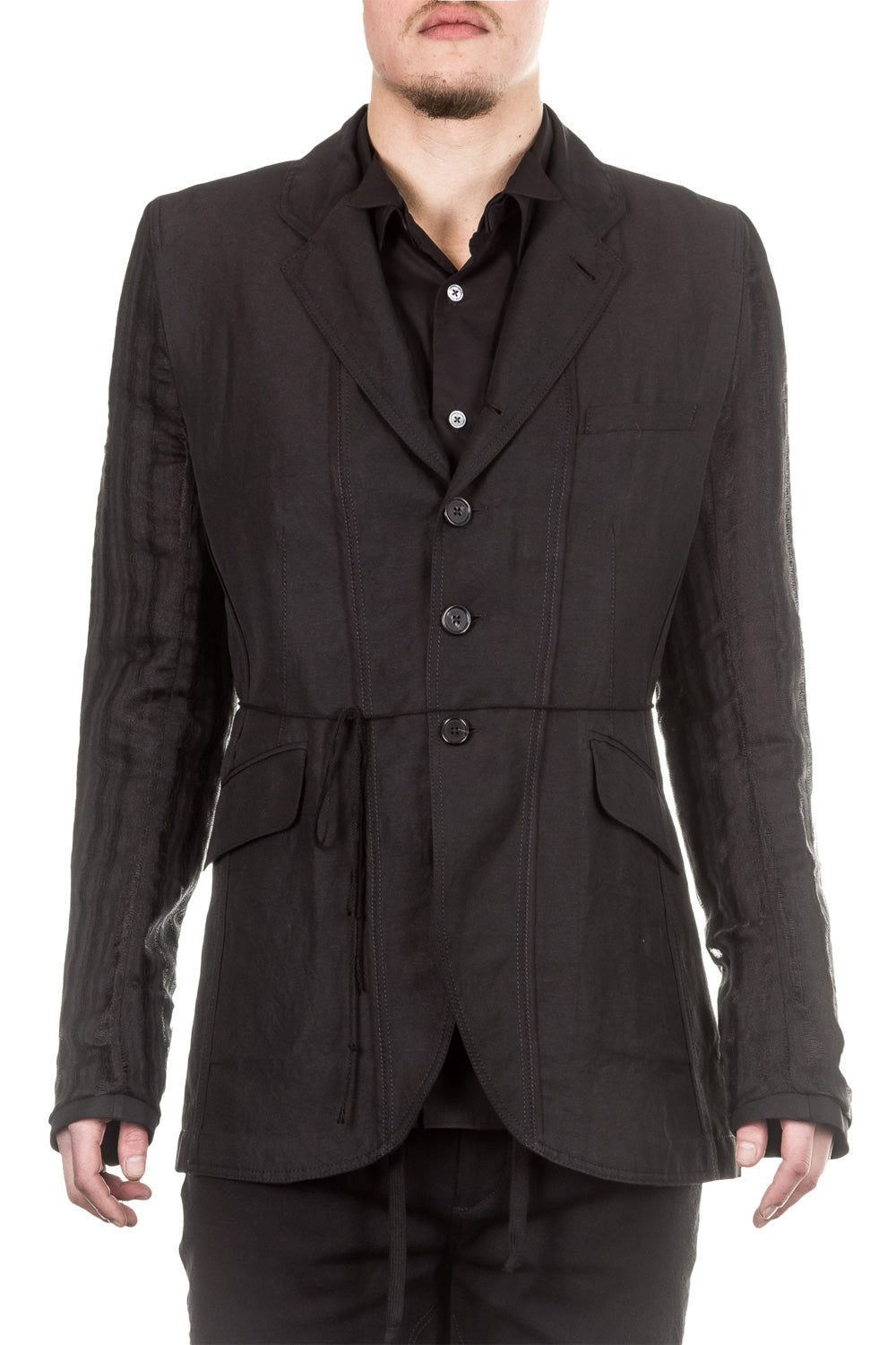 Ann Demeulemeester Herren Blazer schwarz