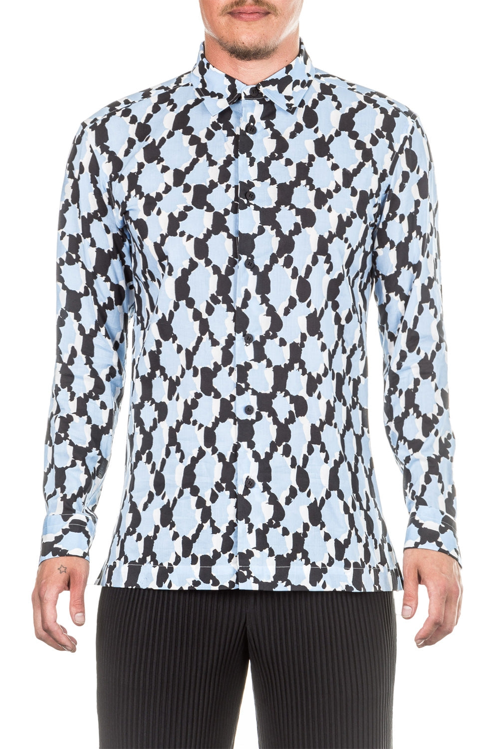 ISSEY MIYAKE Herren Hemd blau