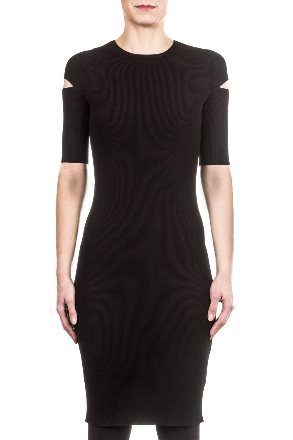 Helmut Lang Damen Strickkleid schwarz