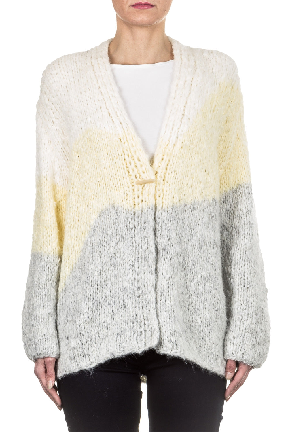Iris von Arnim Damen Grobstrick Cardigan beige