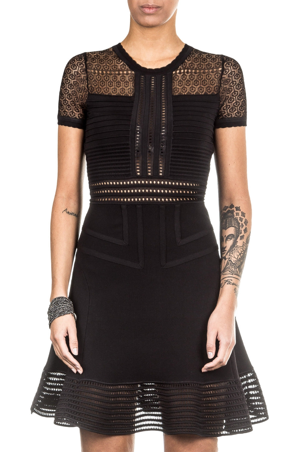 John Richmond Strickkleid FRESNO schwarz