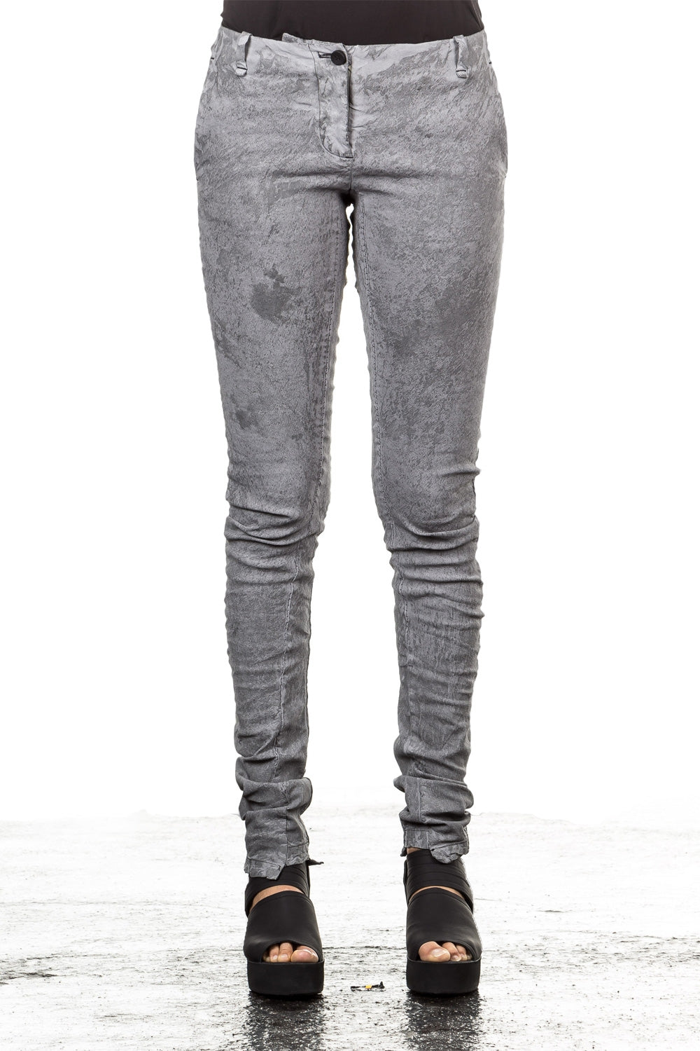 Masnada Damen Leinenhose grau
