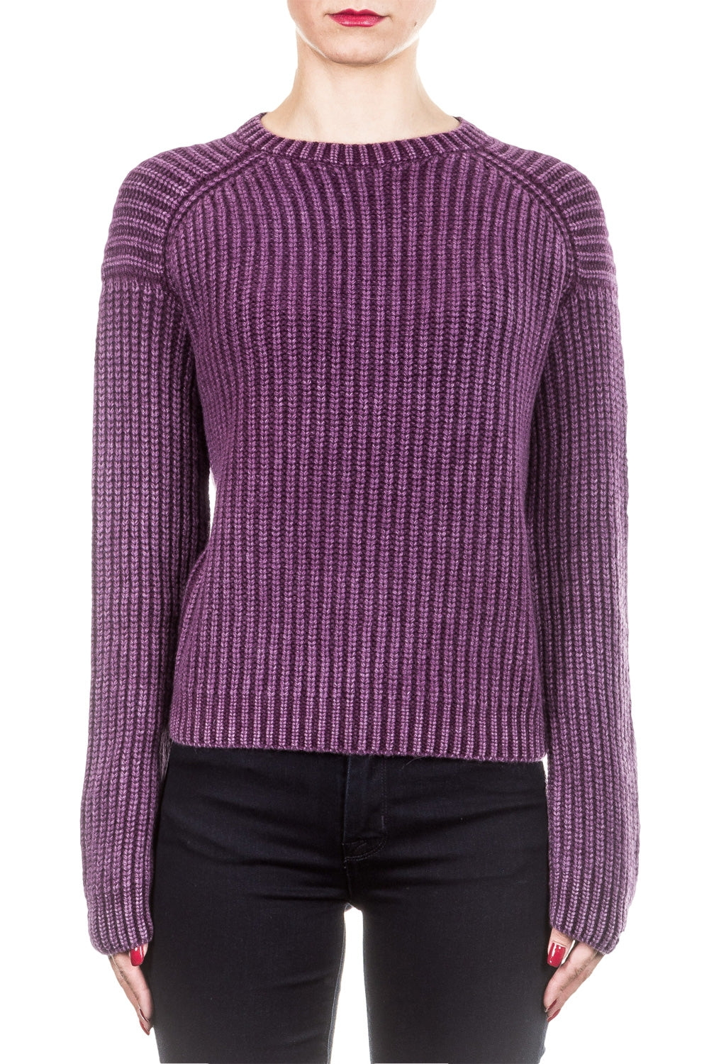 Iris von Arnim Damen Kaschmir Pullover ARKANSAS brombeer