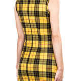 Plein Sud Jeanius Damen Kleid mit Tartanmuster multicolour