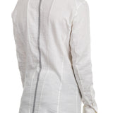 Masnada Herren Hemd PIN STRIPE weiß