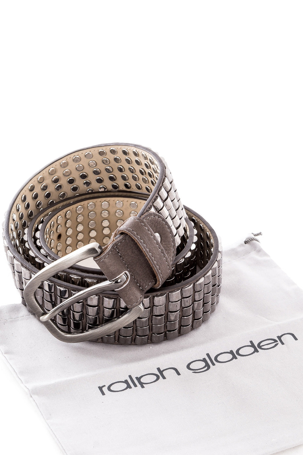 Ralph Gladen Nietengürtel braun