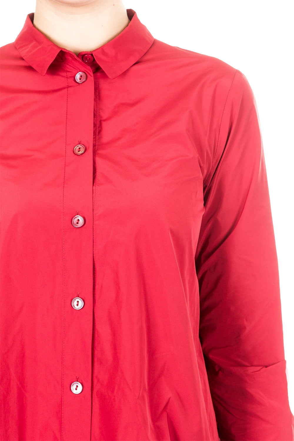 Katharina Hovman Damen Bluse Tunika rot