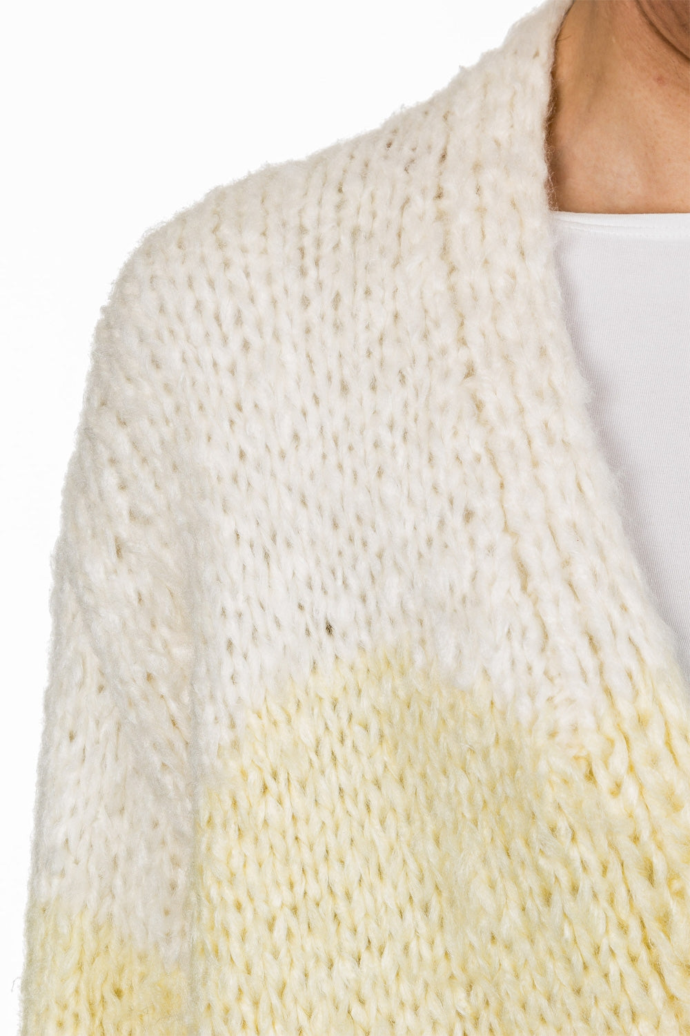 Iris von Arnim Damen Grobstrick Cardigan beige