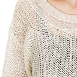 Ann Demeulemeester Unisex Grobstrick Pullover beige