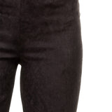 Isabel Benenato Leder Leggings schwarz