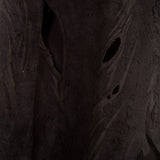 Claudio Cutuli Damen Lederweste Used Look Avantgarde schwarz