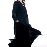 Isabel Benenato ladies coat black