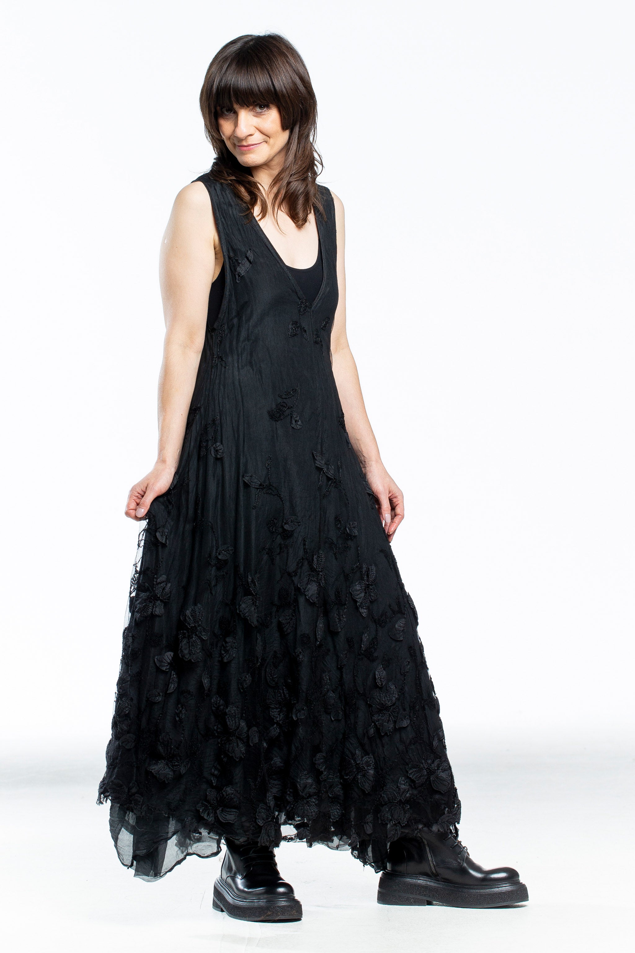 Marc Le Bihan Designerkleid Schwarz