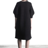Pleats Please Issey Miyake knitted dress black