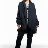 Rundholz Damen Strickjacke schwarz