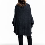 Rundholz Damen Strickjacke schwarz