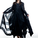 Uma Wang Damen Avantgarde Mantel Cider Coat Schwarz