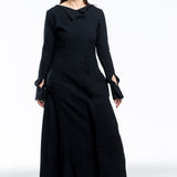 Y's Yohji Yamamoto ladies dress long sleeve black