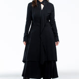 Y's Yohji Yamamoto ladies coat asymmetric black