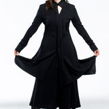 Y's Yohji Yamamoto ladies coat asymmetric black