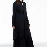 Y's Yohji Yamamoto ladies coat asymmetric black