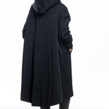 Y's Yohji Yamamoto ladies jacket with hood black