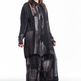 Y's Yohji Yamamoto women's long blouse with print multicolor