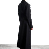 Yohji Yamamoto ladies coat with belt black