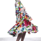 SAMANTHA SUNG Damen Kleid ASTER mit floralem Print