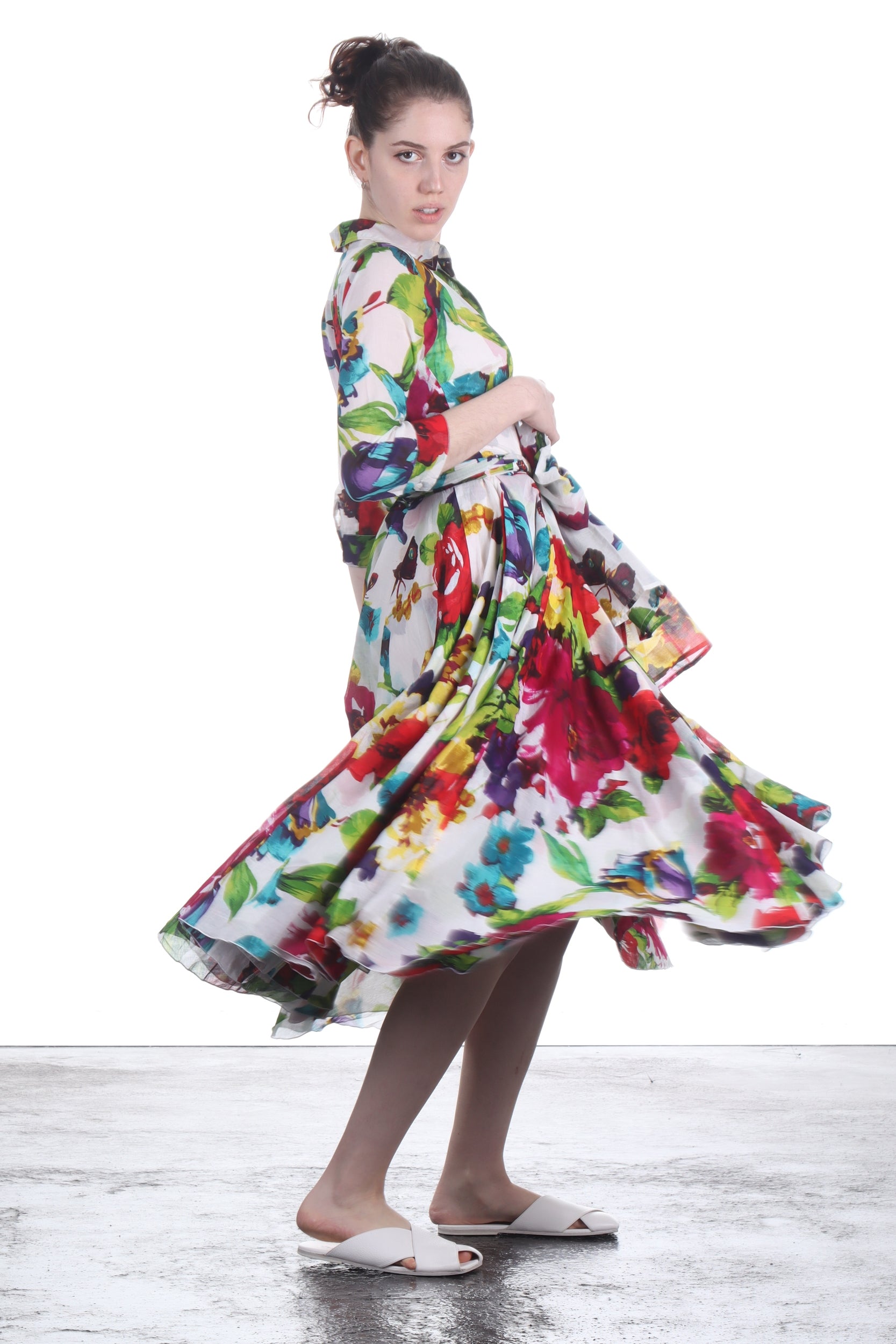 SAMANTHA SUNG Damen Kleid ASTER mit floralem Print
