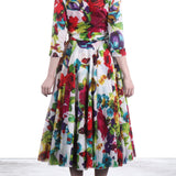 SAMANTHA SUNG Damen Kleid ASTER mit floralem Print