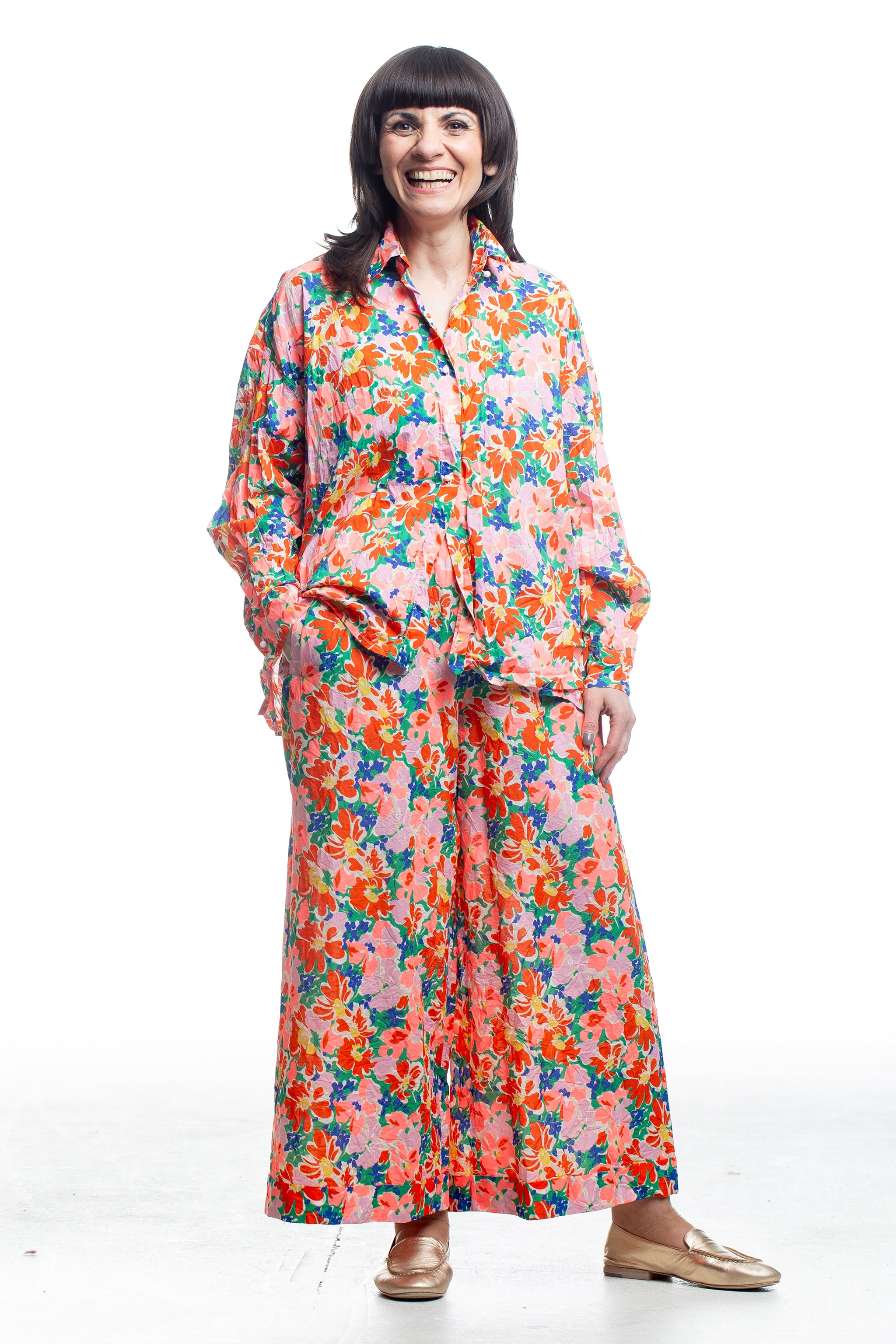 Daniela Gregis Bluse floral Vorderansicht