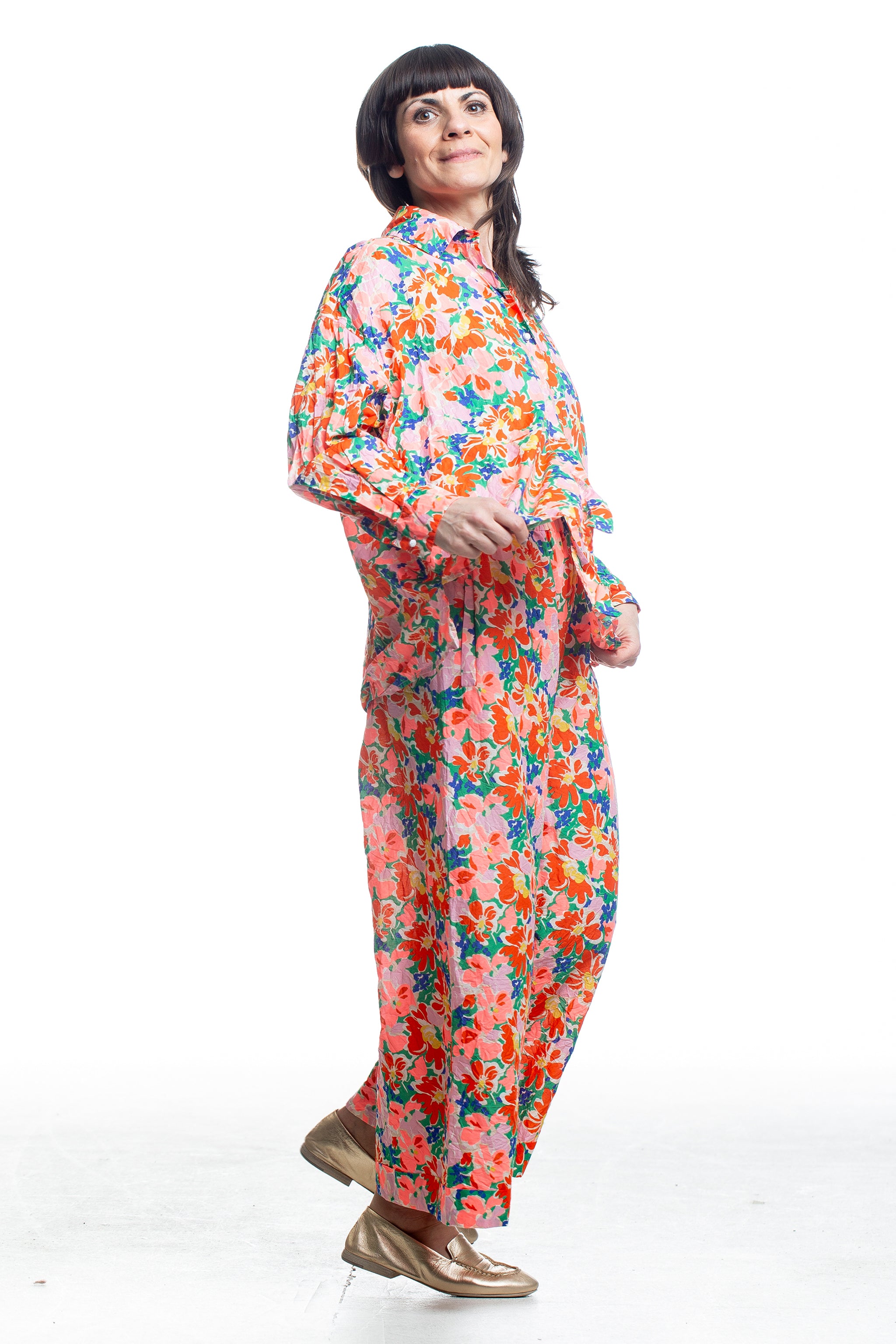 Daniela Gregis Bluse floral Close-up vorne