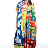Daniela Gregis Kleid Basilikum Motiv Seitenansicht