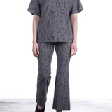 Schella Kann 2 Damen Shirt grau mit Print
