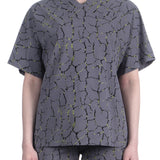 Schella Kann 2 Damen Shirt grau mit Print