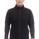 Homme Plissé Issey Miyake Herren Blouson mit Reißverschluss schwarz