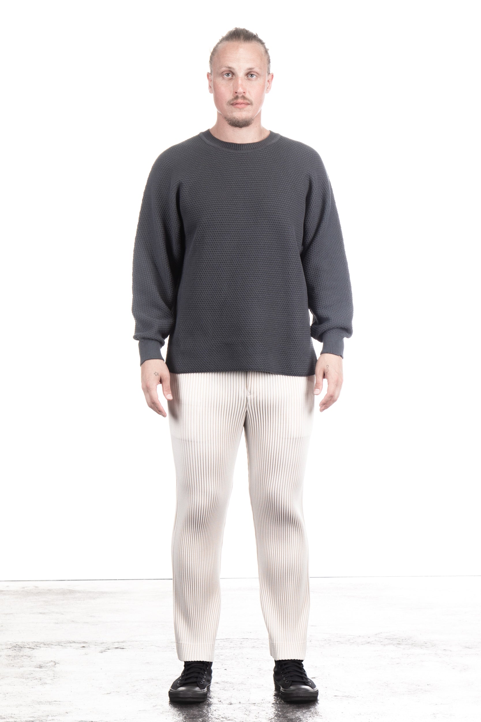 Homme Plissé Issey Miyake Herren Pullover Olive