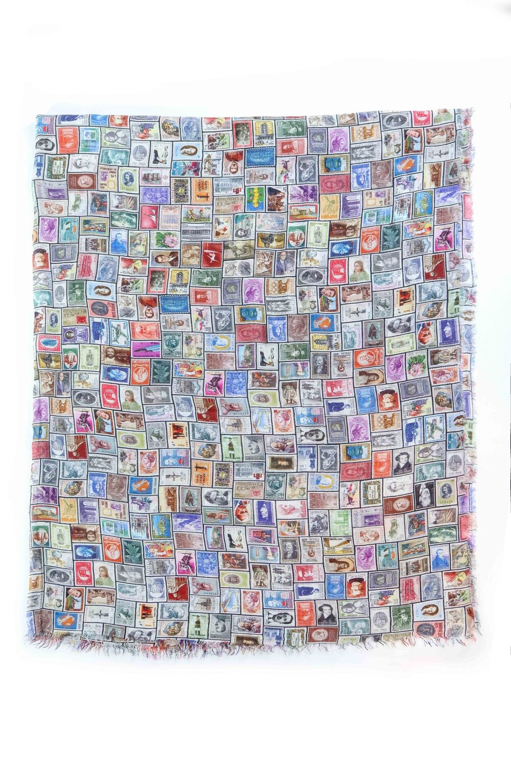 Faliero Sarti Tuch 'STAMPS' mehrfarbig