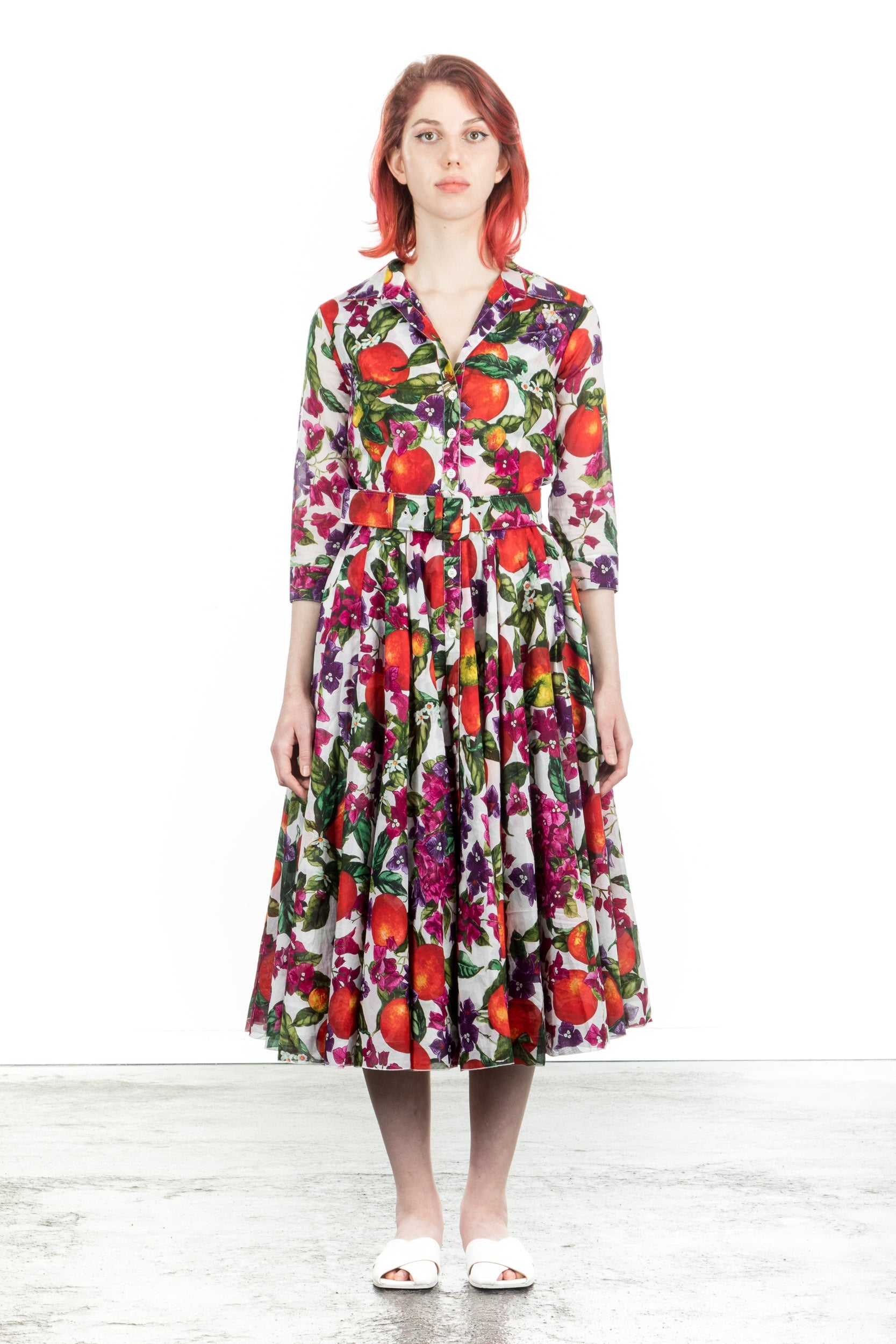 SAMANTHA SUNG Damen Kleid ASTER mit Fruit Print