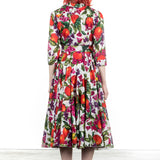 SAMANTHA SUNG Damen Kleid ASTER mit Fruit Print