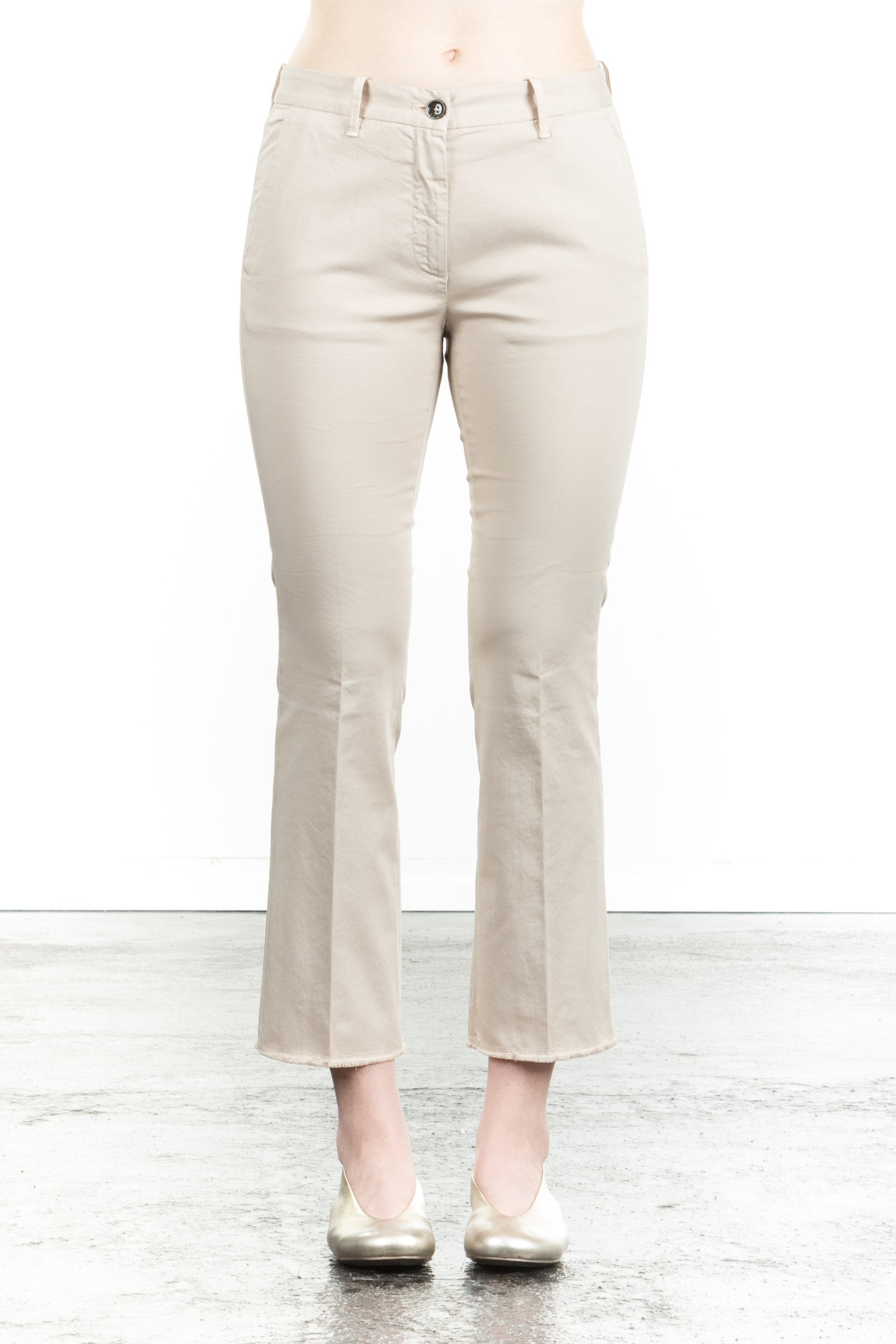 Nine In The Morning Damen 7/8 Hose Rome Trumpet beige