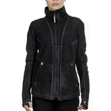 Isaac Sellam Damen Leder Jacke anthrazit