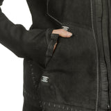Isaac Sellam Damen Leder Jacke anthrazit