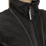 Isaac Sellam Damen Leder Jacke anthrazit