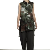 Y's Yohji Yamamoto Damen Bluse camouflage